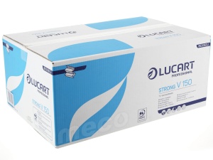 Prosop pliat in V alb Lucart 863060 23x25cm 2straturi 150bucati - Img 4