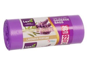 Saci menajeri Luxia cu urechi 35 litri 22 bucati Lavanda