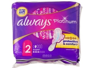 Absorbante cu aripioare laterale Always Platinum 7bucati