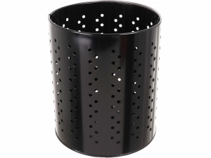 Cos gunoi birou negru perforat Meco 473 H 25cm