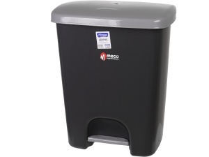 Cos gunoi cu pedala 25 litri (Gri)