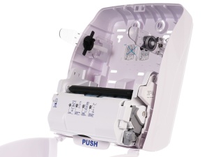 Dispenser rola prosop autocut Lucart Identity alb cu senzor 892994 - Img 3