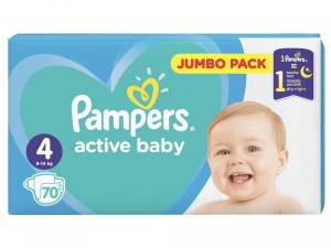 Pampers active baby numarul 4 70 bucati - Img 1