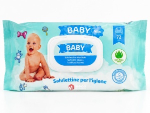 Servetele umede cu capac Salviettine 72buc Aloe Vera
