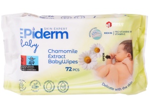 Servetele umede Epiderm Chamomile Extract 72buc - Img 1