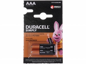 Baterii Duracell AAA LR03 2buc - Img 1