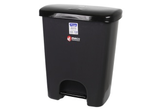 Cos gunoi cu pedala 25 litri (Negru)