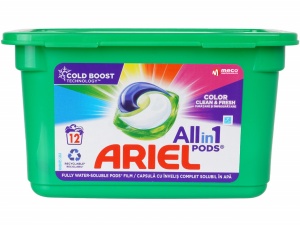 Detergent capsule Ariel All in One Pods 12 buc (Color) - Img 2