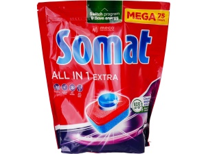 Detergent vase pentru masina de spalat Somat All in 1 Extra 75 tablete