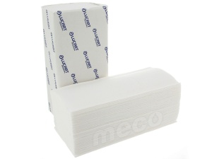 Prosop pliat in V alb Lucart 863060 23x25cm 2straturi 150bucati - Img 2