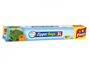 Pungi cu inchidere etansa Fino Zipper 3litri 12bucati