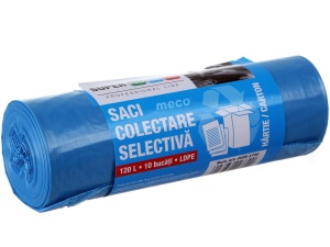 Saci colectare selectiva 120L/10bucati albastru