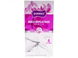 Benzi depilatoare pentru corp Farmec cu extract de orhidee 14 bucati