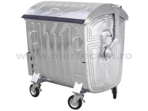 Container metalic de gunoi 1100L H-143 cm