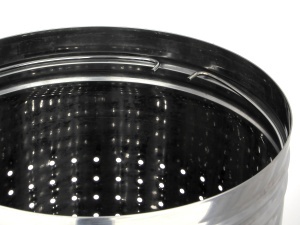 Cos gunoi inox perforat deschis Meco 70litri Q37 H70cm - Img 3