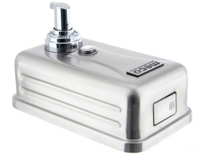 Dozator inox satin săpun spumă Meco 1,1litri - Img 2