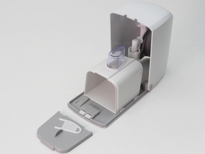 Dozator săpun lichid alb 500ml Meco S5 - Img 2