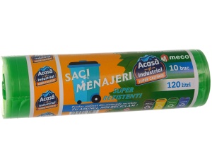 Saci colectare selectiva 120L 10bucati verzi Acasa si Industrial