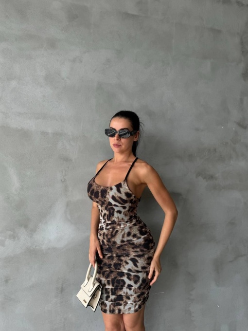 Rochie part dress Chloe, Leopard Print