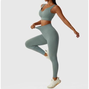 Compleu sport modelator din două piese Cyan, Turcoaz engros - Img 3