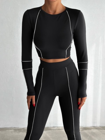 Compleu sport, Set fitness modelator, Fifi Negru - Img 4
