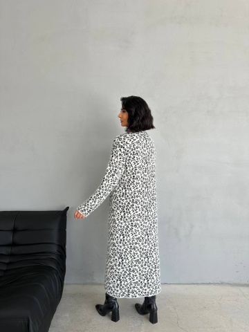 Cardigan lung Lola, Leopard - Img 3