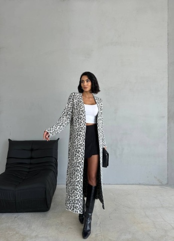 Cardigan lung Lola, Leopard - Img 1