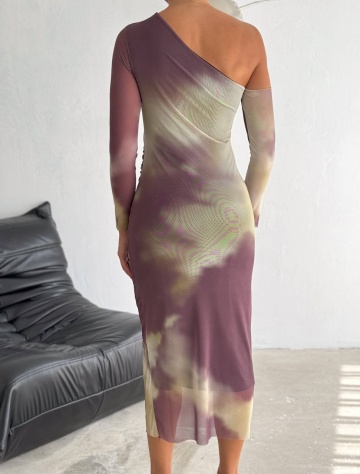 Rochie modelatoare cu poliamida Chloe, Fuchsia - Img 2