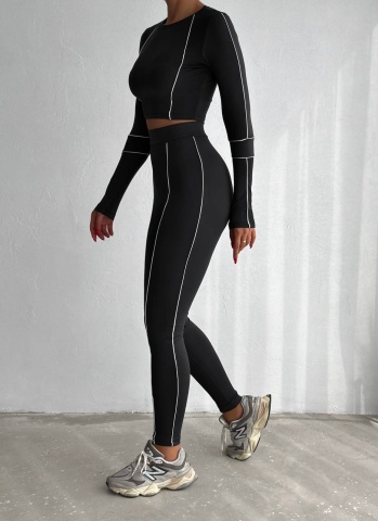 Compleu sport, Set fitness modelator, Fifi Negru - Img 3