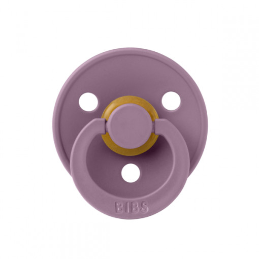 BIBS - Suzeta Colour Latex, tetina simetrica, 0 luni +-Mauve