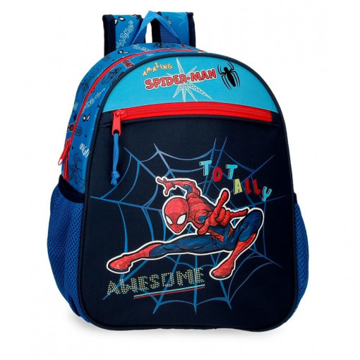 Ghiozdan clasa 0 baieti, Spiderman Totally Awesome, 27x33x11 cm