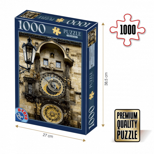 Puzzle Ceasul astronomic din Praga - Puzzle adulți 1000 piese - Locuri Celebre