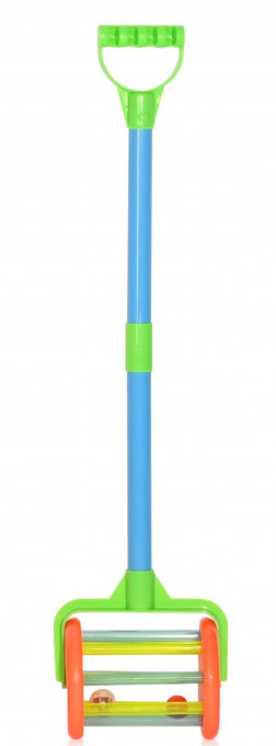 Jucarie de impins, cu tija, 60 cm, Ball , Blue