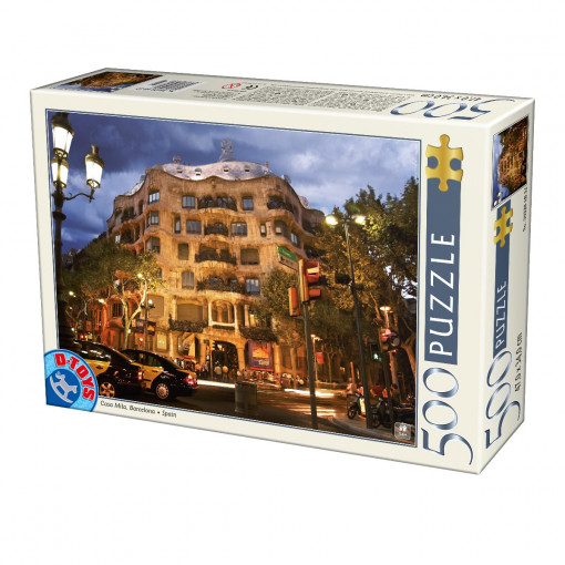 Puzzle Casa Milà - Puzzle 500 piese - Peisaje de zi
