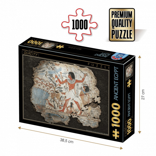 Puzzle Egiptul Antic - Nebamun hunting in the marshes - Puzzle adulți 1000 piese