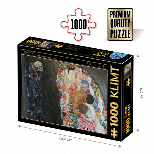 Puzzle Gustav Klimt - Death and Life - Puzzle adulți 1000 piese