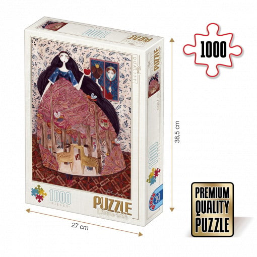 Puzzle Kürti Andrea - Puzzle adulți 1000 piese - Snow White/Albă ca Zăpada