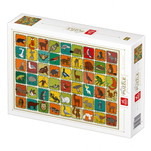 Puzzle Pattern Forest Animals - Animale sălbatice - Puzzle adulți 1000 piese