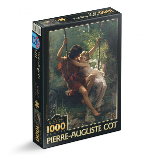 Puzzle Pierre-Auguste Cot - Puzzle adulți 1000 piese - Spring / Primavara - Img 1