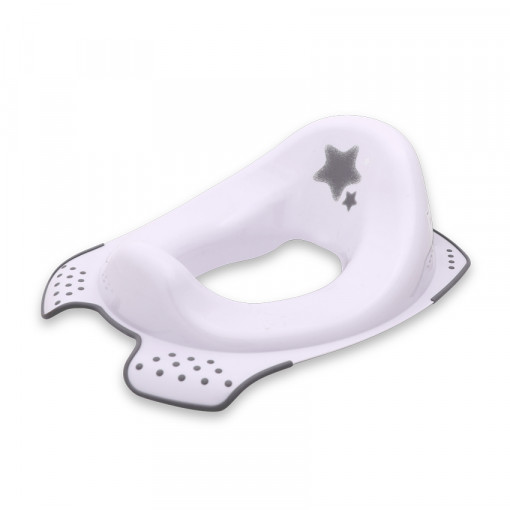 Reductor anatomic toaleta, cu baza antialunecare, Stars, Peppa Nordic White