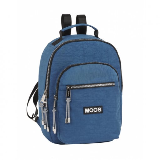 Rucsac dama Moos Casual 33 cm albastru