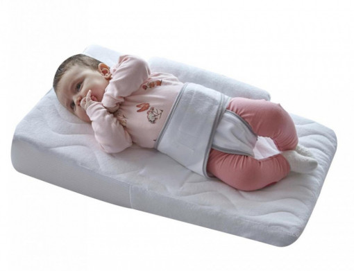 Salteluta pozitionator pentru bebelusi BabyJem Reflux Pillow (Culoare: Gri)