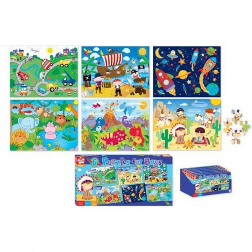 Set 6 puzzle baieti 5 ani