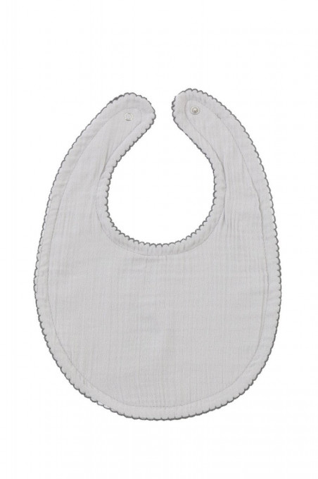 Baveta din muselina, BabyJem, 23x32 cm (Culoare: Gri)