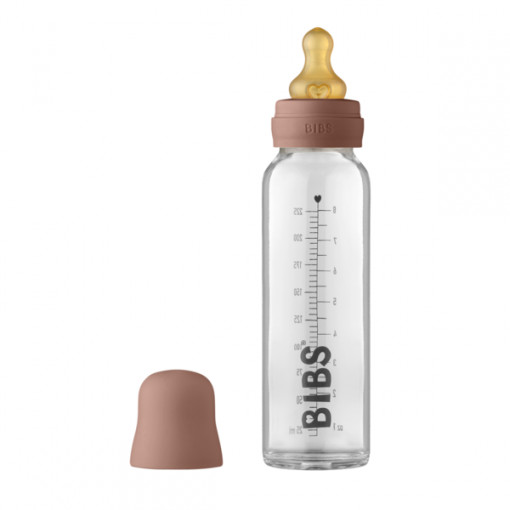 BIBS - Set complet biberon din sticla anticolici, 225 ml, Woodchuck