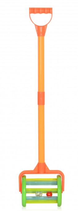 Jucarie de impins, cu tija, 60 cm, Ball , Orange