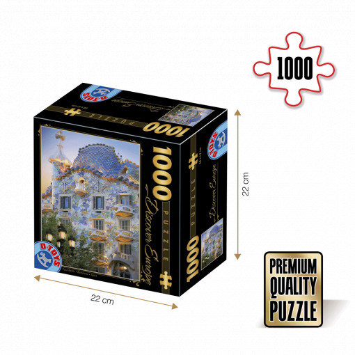 Puzzle Casa Batlló, Barcelona - Puzzle adulți 1000 piese - Discover Europe