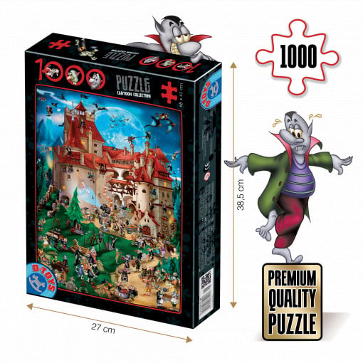 Puzzle Dracula - Puzzle adulți 1000 piese - Cartoon Collection