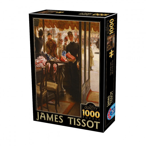 Puzzle James Tissot - Puzzle adulți 1000 piese - The Shop Girl