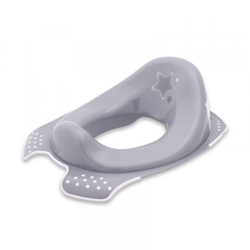 Reductor anatomic toaleta, cu baza antialunecare, Stars, Grey